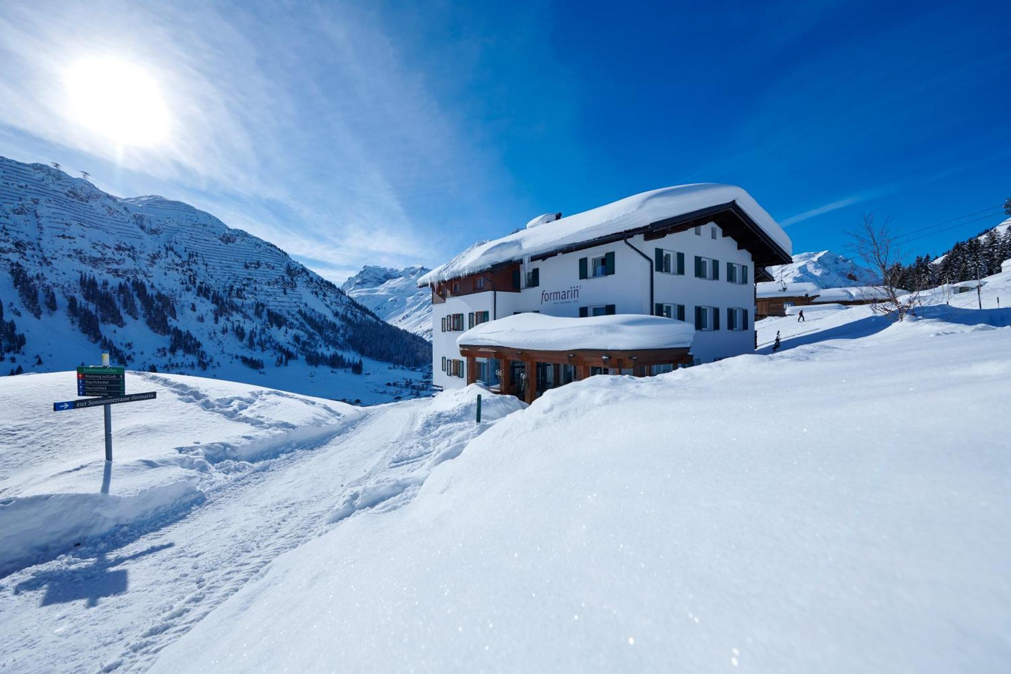 Hotel Restaurant Formarin Oberlech Kültér fotó
